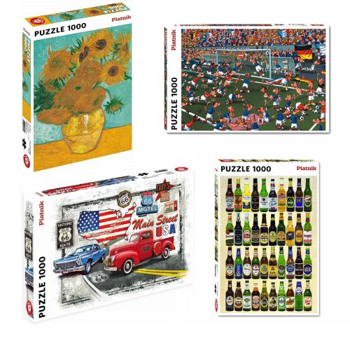 Puzzle Piatnik diverse modele - 1000 piese, dimensiune 68 x 48 cm, produs in Austria- BONUS