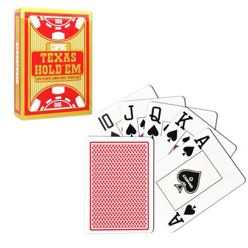 Carti de joc poker, Texas Hold em, profesionale, 100% plastic - BONUS
